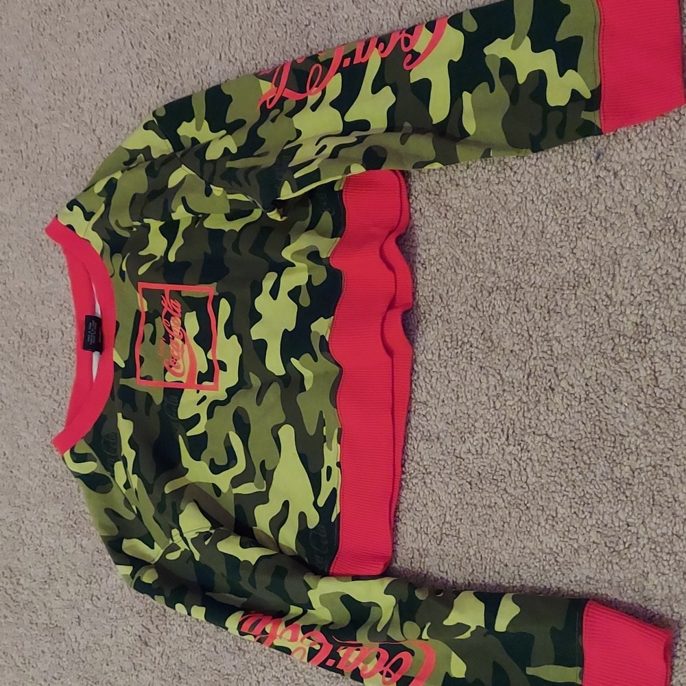Coca Cola Cropped Hoodie
